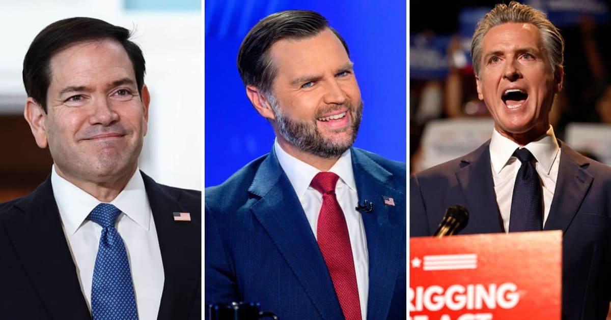 The Emerson College poll showed Rubio holding stronger 2028 matchups than JD Vance against several leading Democrats (Getty Images)