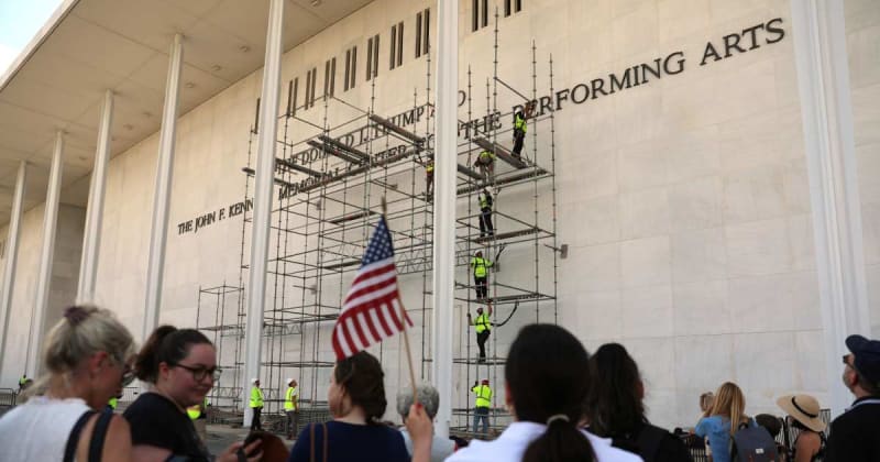 Trump's name was headed back to Kennedy Center, then came 'act of defiance' court challenge