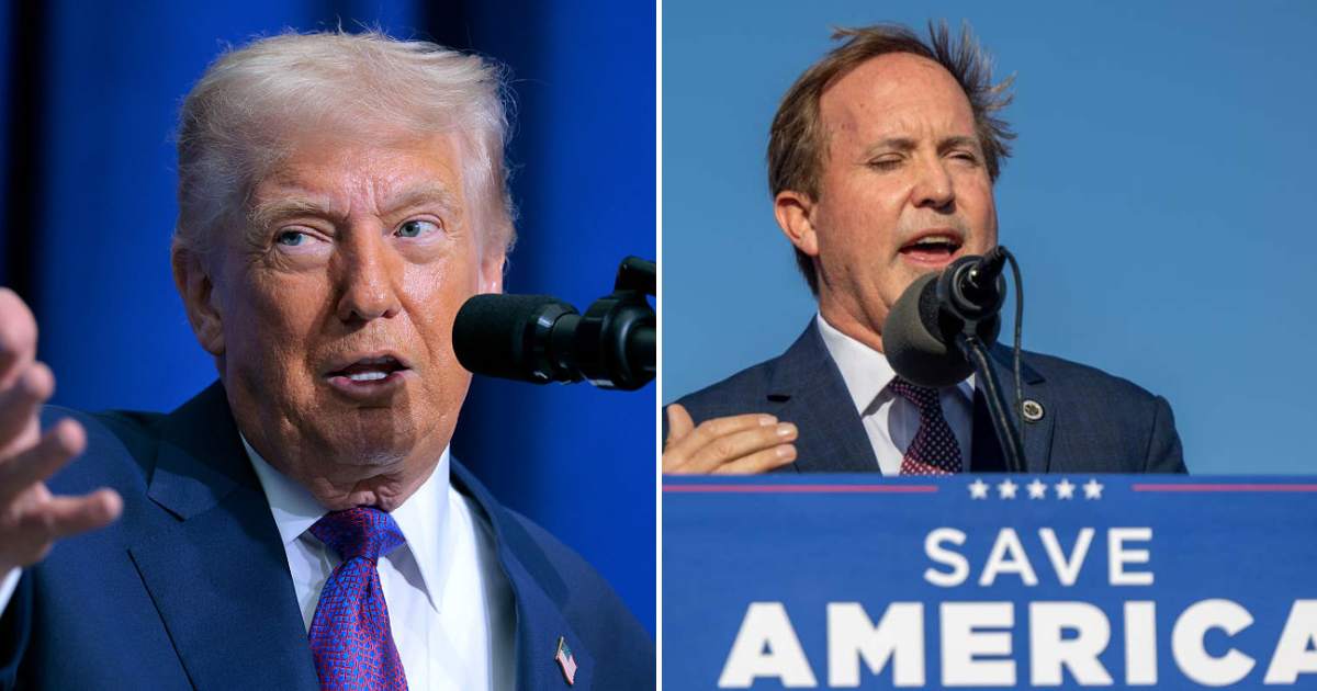 GOP donors wanted President Donald Trump to intervene to rescue Ken Paxton as he struggled in the race (Getty Images)