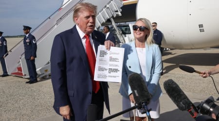 Fact Check: Did Natalie Harp miss Trump’s Marine One trip with Walt, Margo and Leavitt?