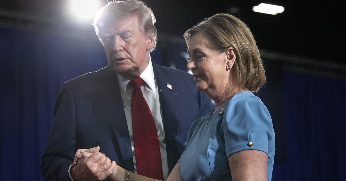 President Donald Trump and Sen Darline Graham attended a campaign rally in Myrtle Beach, South Carolina, on August 21, 2026 (Getty Images)