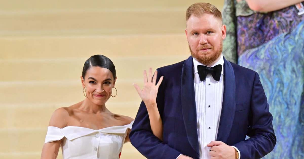 Social media rumors claim Alexandria Ocasio-Cortez's $400K security expense went directly to her ex-boyfriend Robert Riley’s firm (James Devaney/GC Images)