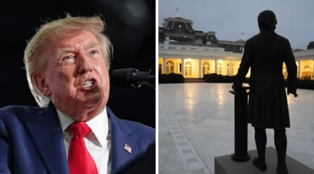 ‘Your favorite president’: Trump personally calls sculptor over Rose Garden statue