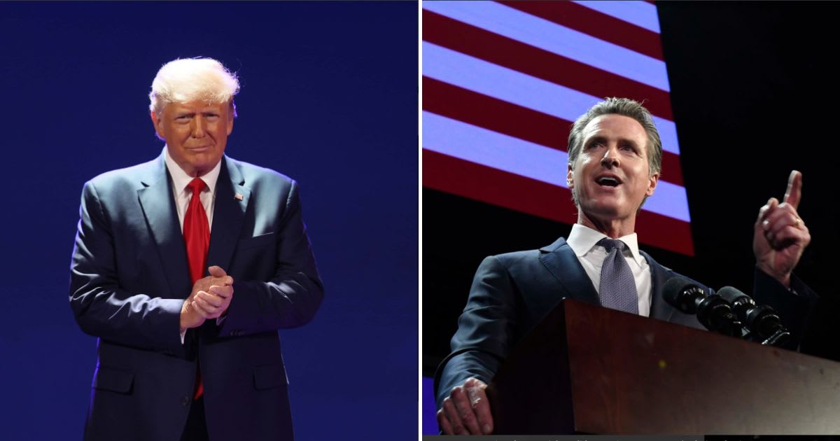 At a press conference, California Governor Gavin Newsom said he was enthusiastic about encouraging people to open a Trump Account (Getty Images)
