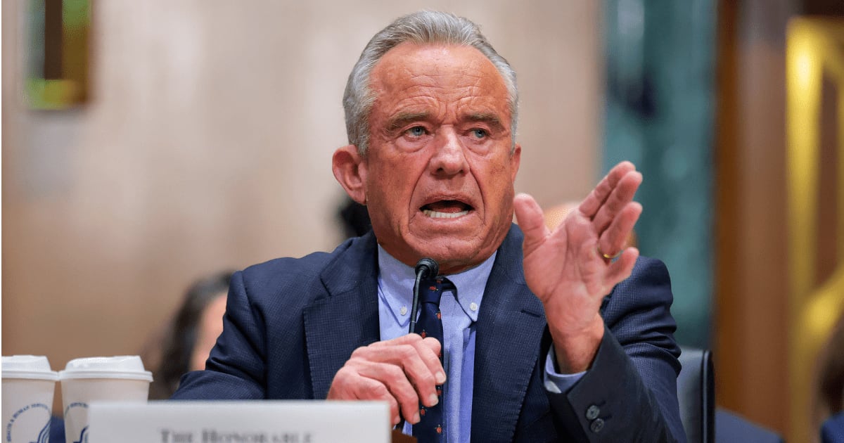 Health and Human Services Secretary Robert F. Kennedy Jr. speaks during a cabinet meeting with President Donald Trump in the Cabinet Room of the White House on August 26, 2025 in Washington, DC (Getty Images)