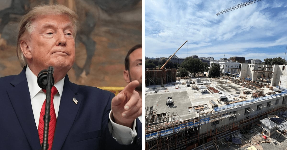 President Donald Trump provided an update on the controversial White House project after the Supreme Court allowed construction to continue (AP Photo, @realDonaldTrump/Truth Social)