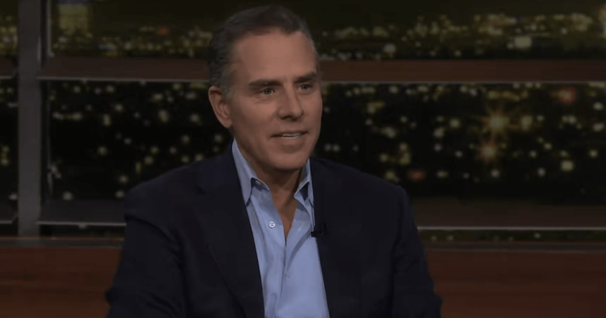 Hunter Biden denied having any presidential ambitions and said his reason for 'being out there as much as I am' is to help people struggling with addiction (Screengrab/Real Time with Bill Maher)