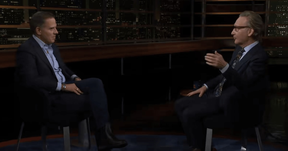 Hunter Biden criticized Jared Kushner's role in US Iran talks before Maher pointed to Netanyahu's request (Screengrab/Real Time with Bill Maher) 
