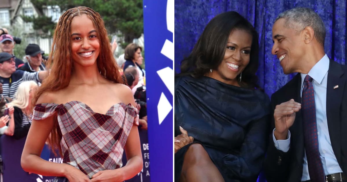 A viral social media post claimed that Malia Obama discovered through a DNA test that Barack and Michelle Obama are not her biological parents (Getty Images)