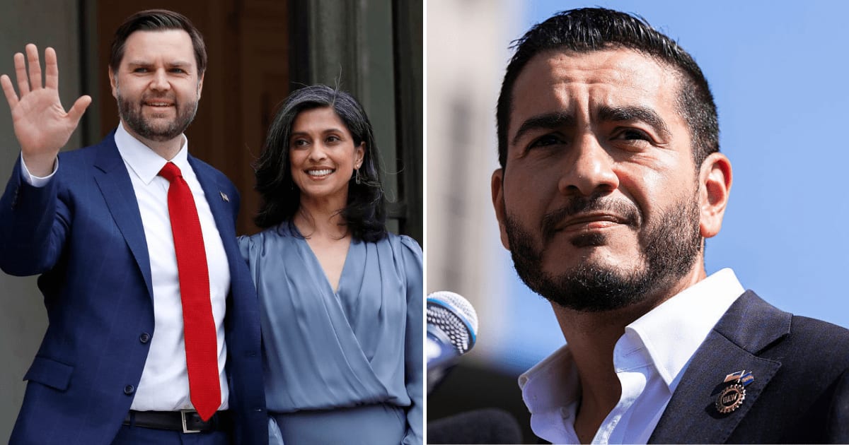 Abdul El-Sayed invoked Usha Vance while responding to JD Vance’s criticism of his Sharia law remarks, drawing backlash from critics (Getty Images)