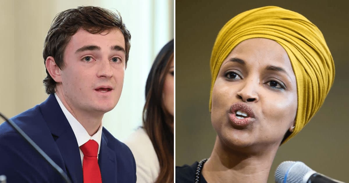 A social media post claims Nick Shirley has found evidence against Ilhan Omar in the Minnesota fraud case (Getty Images)