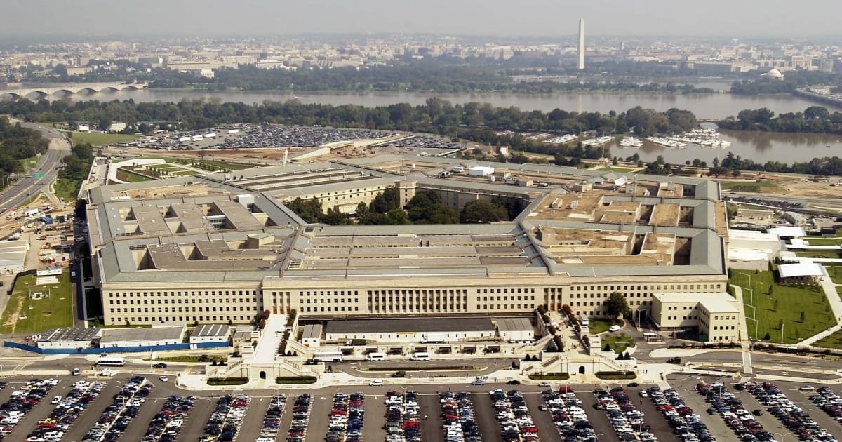 Aerial photo of the Pentagon in Arlington, Virgina on September 26, 2003. (Andy Dunaway/USAF via Getty Images)