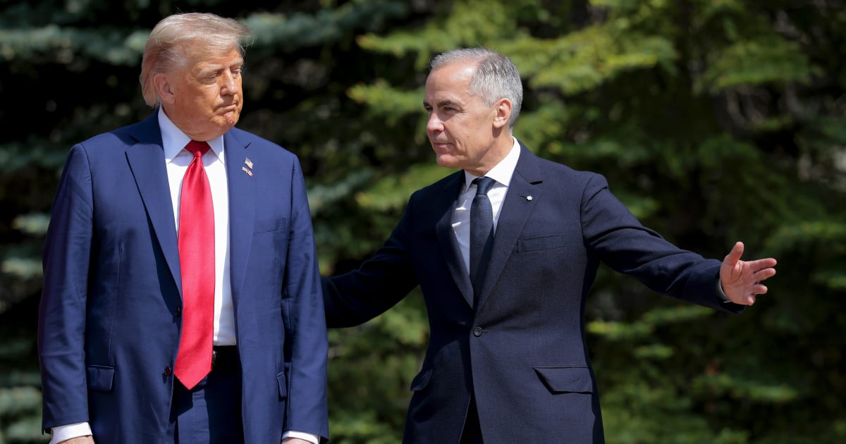 A viral social media post claims President Donald Trump  has a heated argument over Canada threatening to cut off electricity to the United States (Getty Images)