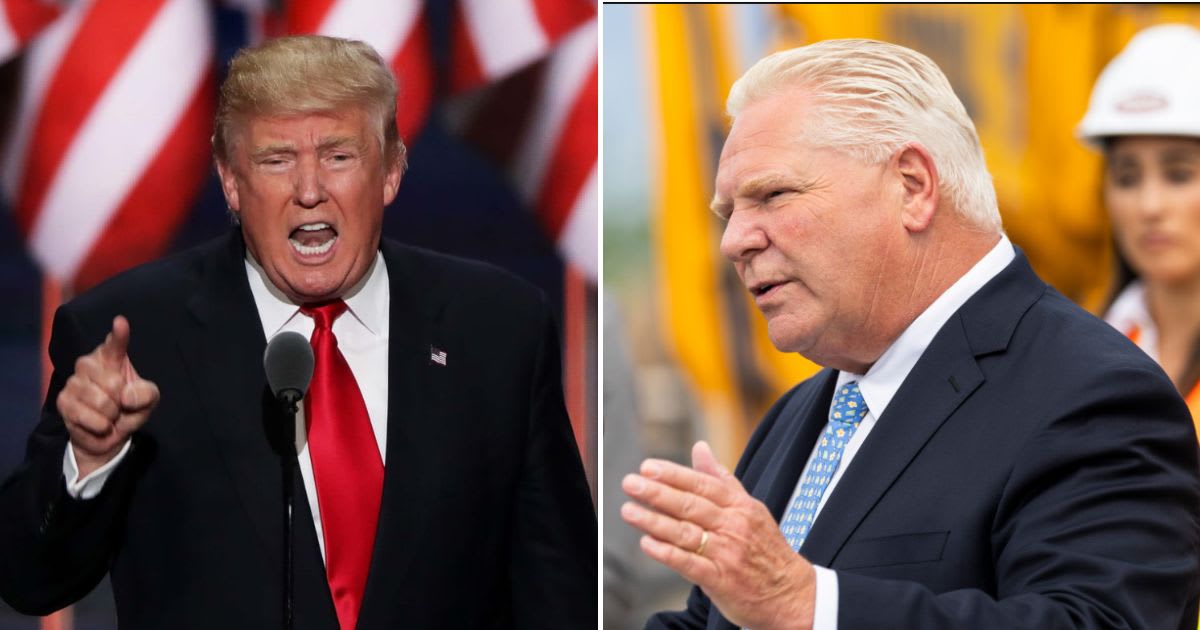 President Trump said his administration is considering changing the name of Lake Ontario to Lake America, indicating that no business is going to take place with Ottawa (Getty, AP)