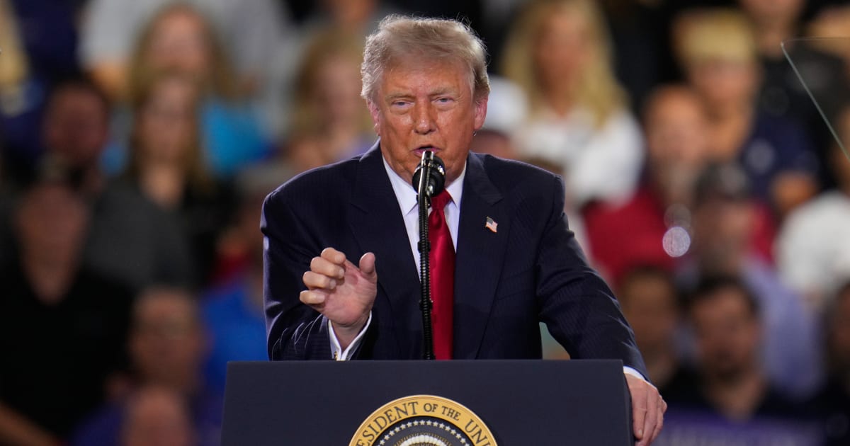 President Donald Trump speaks at an event at the General Motors Proving Ground Monday, July 27, 2026, in Milford, Mich. (AP Photo/Paul Sancya)