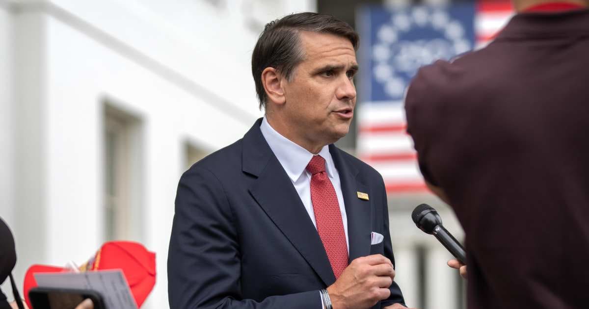 Attorney General Todd Blanche speaks to a reporter outside the White House, Wednesday, May 27, 2026, in Washington (AP Photo/Mark Schiefelbein)