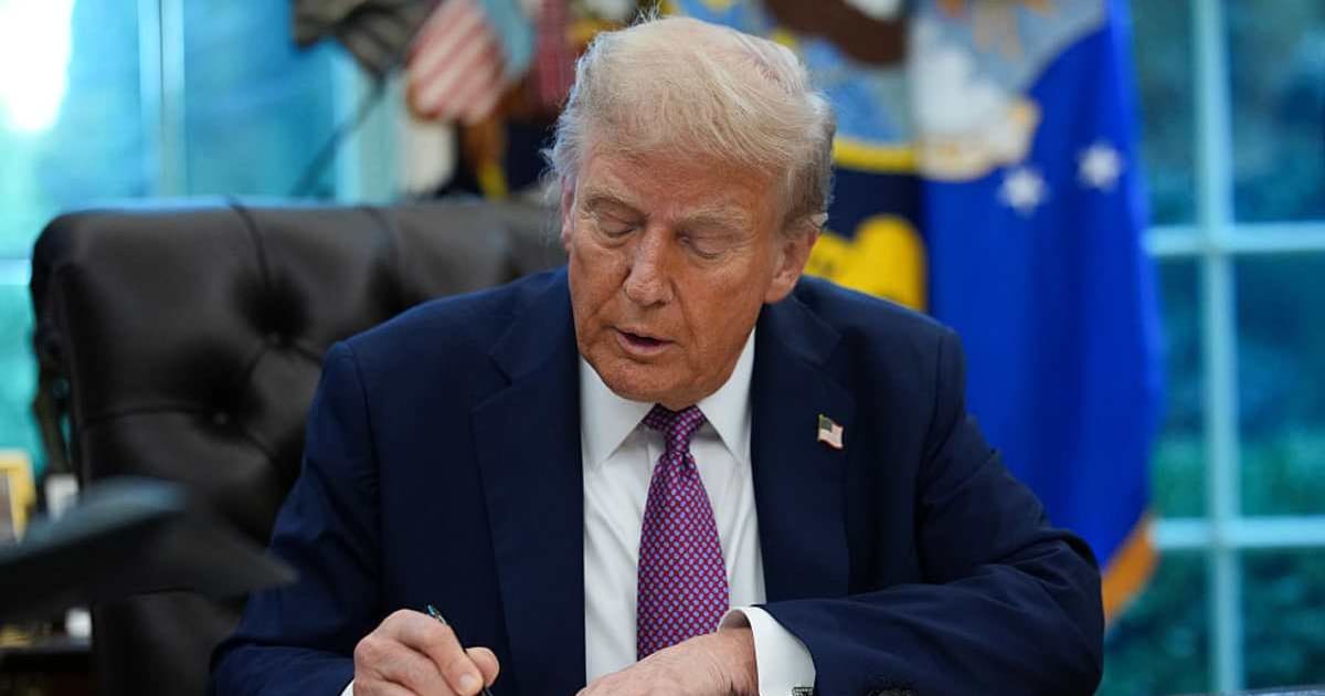 President Donald Trump signed an executive order renaming Lake Ontario 'Lake America', which connects the US and Canada (Getty Images)