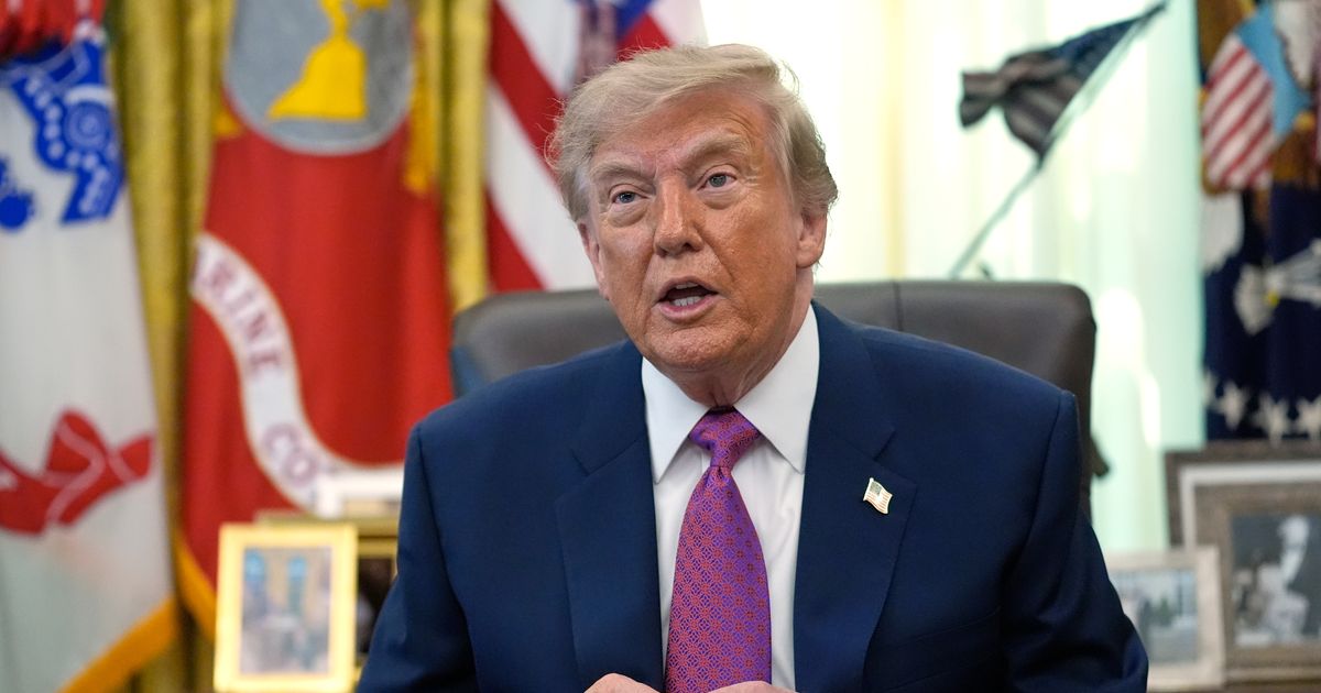 President Donald Trump speaks in the Oval Office of the White House, Thursday, Aug. 27, 2026, in Washington (AP Photo/Manuel Balce Ceneta)