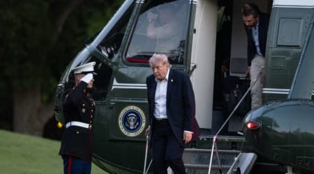 'I can't hear Marine One': New audio reveals tense lapse in contact with Trump's helicopter