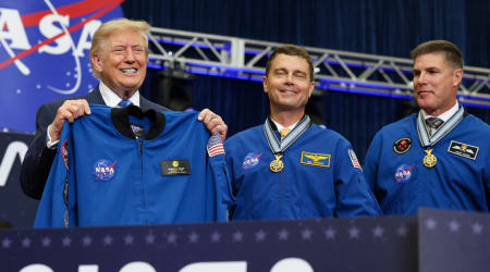 'You lavished us with gifts': Artemis astronauts return the favor with a surprise gift for Trump