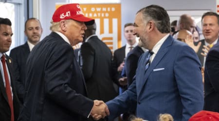 'Ted, please leave me alone': Trump drops surprise Cruz joke during NASA speech