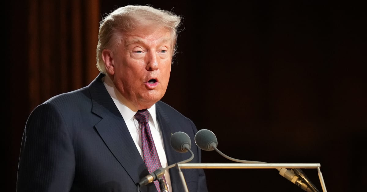 A viral social media post claims President Donald Trump has assured that grocery prices will drop once he names more things ‘America’ (Getty Images)