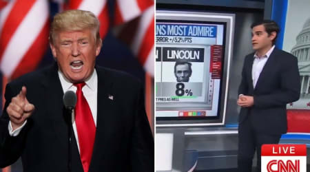 'More popular than Lincoln': Trump backs CNN anchor, declares networks in 'death spiral'