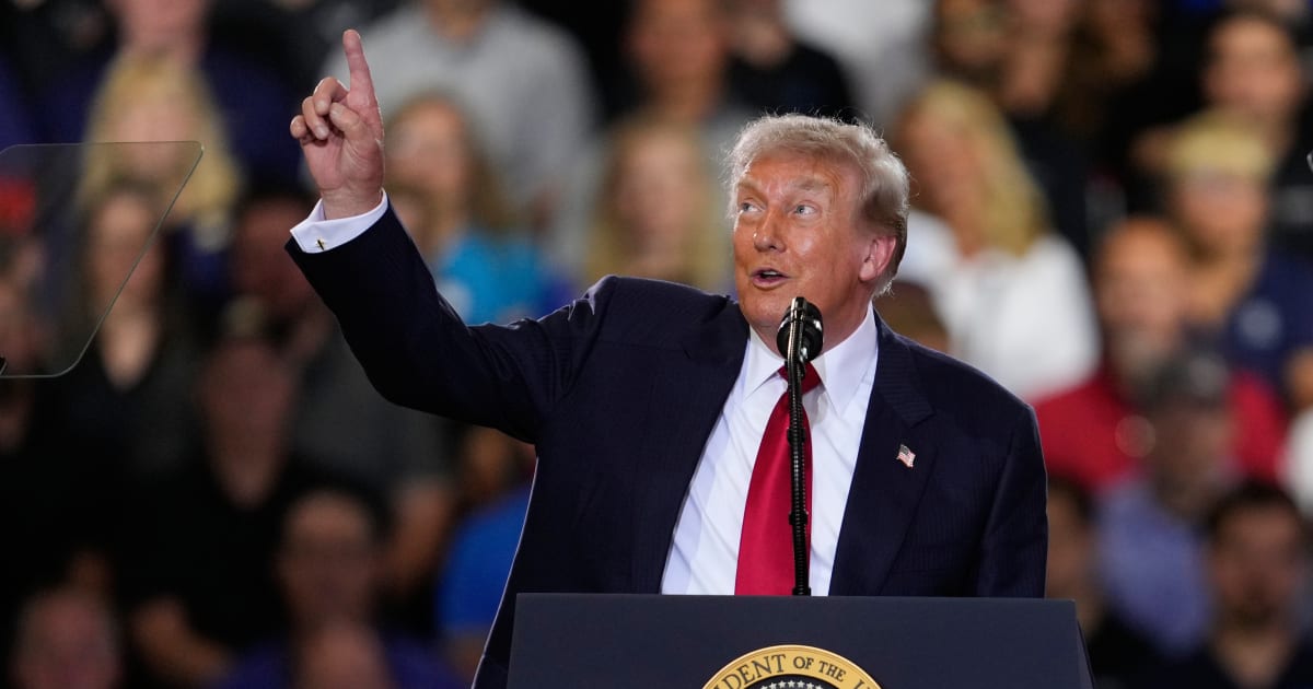 President Donald Trump speaks at an event at the General Motors Proving Ground Monday, July 27, 2026, in Milford, Mich (AP Photo/Paul Sancya)