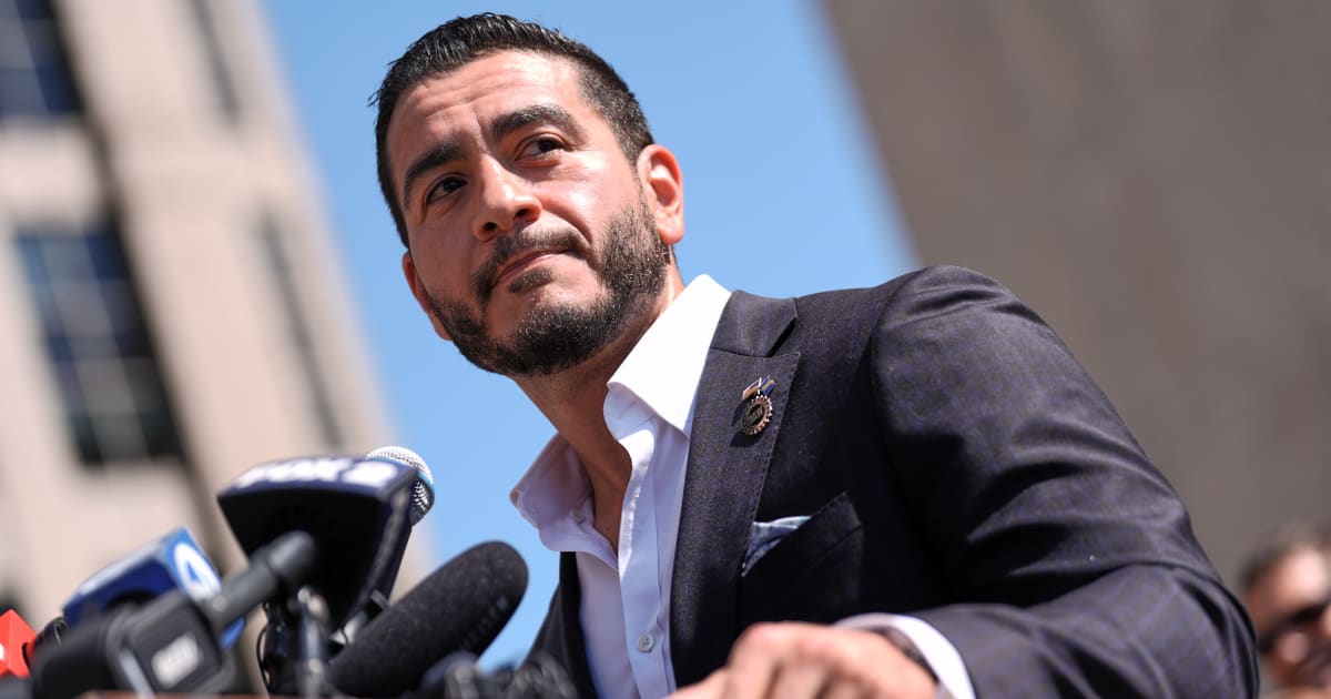 Abdul El-Sayed, while speaking to reporters after addressing Michigan's Jewish Democratic Caucus, said he was trying to provide context for the attack but acknowledged it was not the appropriate time to do so (AP Photo) 