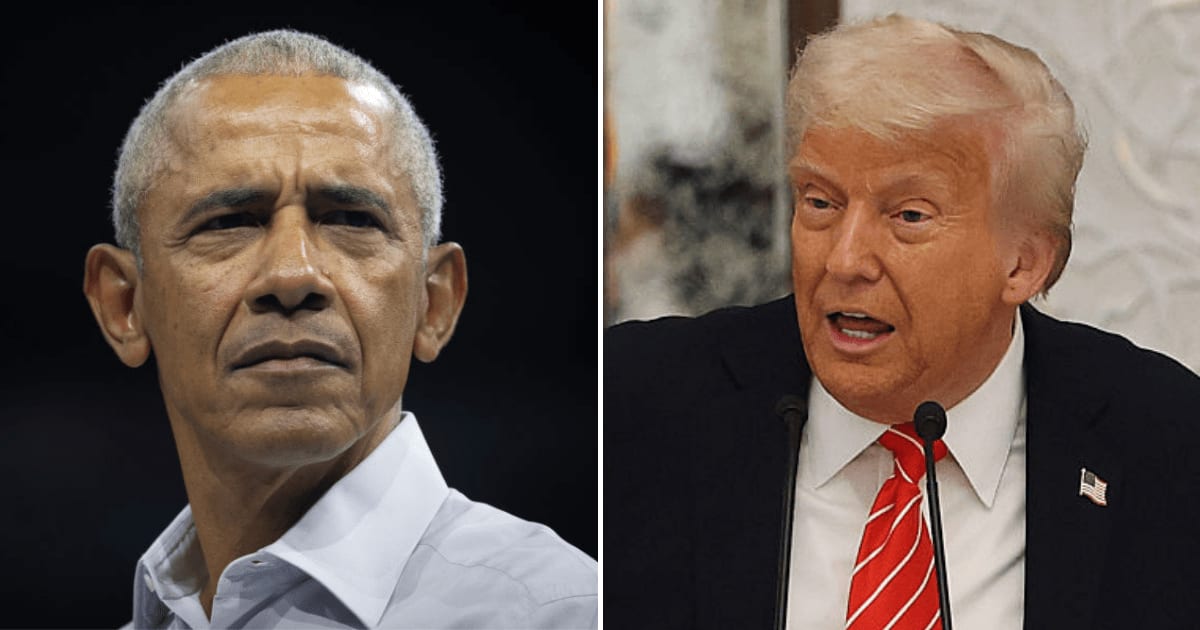 A viral social media post falsely claimed Barack Obama had mocked Donald Trump over his popularity remark (Getty Images)