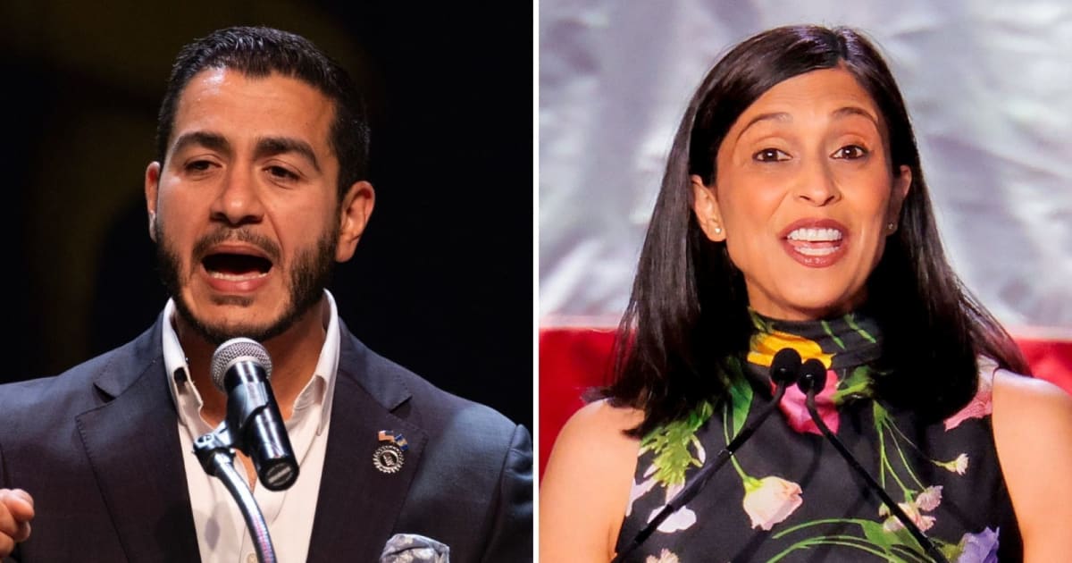 Michigan Senate candidate Abdul El-Sayed faced blowback for bringing up second lady Usha Vance to go after Vice President JD Vance in a social media post (Getty Images)