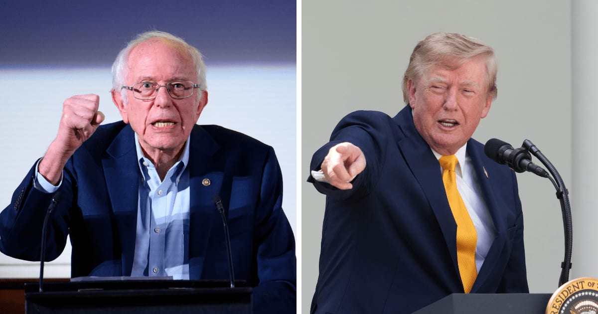 Bernie Sanders said President Donald Trump was trying to punish a journalist who reported on his mixed endorsement record this election cycle (Getty Images, AP Photo)