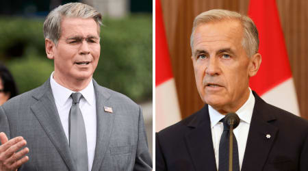 ‘Two submarines from the mall’: Scott Bessent takes aim at Mark Carney