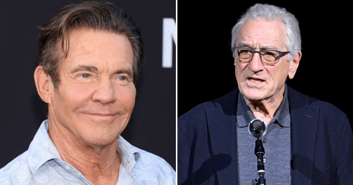 A social media post claims Dennis Quaid walked out of the Golden Globes after being asked to present the award to Robert De Niro (Getty Images)