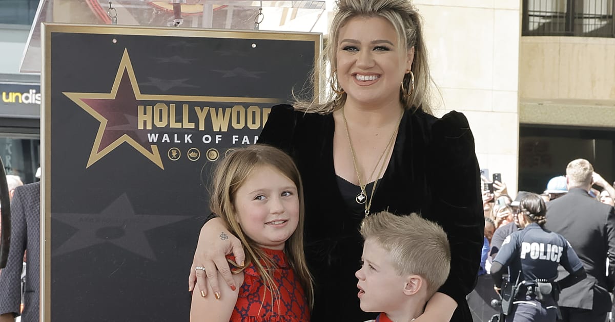 River Rose Blackstock and Remington Alexander Blackstock joined their mother, Kelly Clarkson, for the final episode of ‘The Kelly Clarkson Show’ on Monday, August 31 (Kevin Winter/Getty Images)
