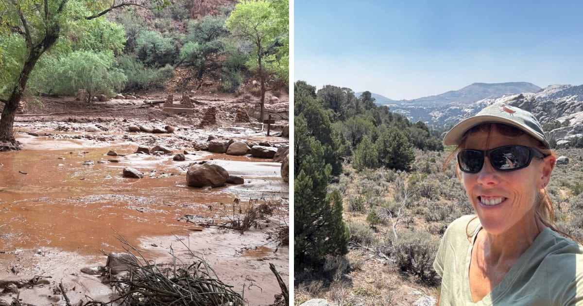 A hiker recalled her final training hike days before deadly flooding struck the Grand Canyon(AP Photo and Photo supplied by Sherrie Stewart Hebert)