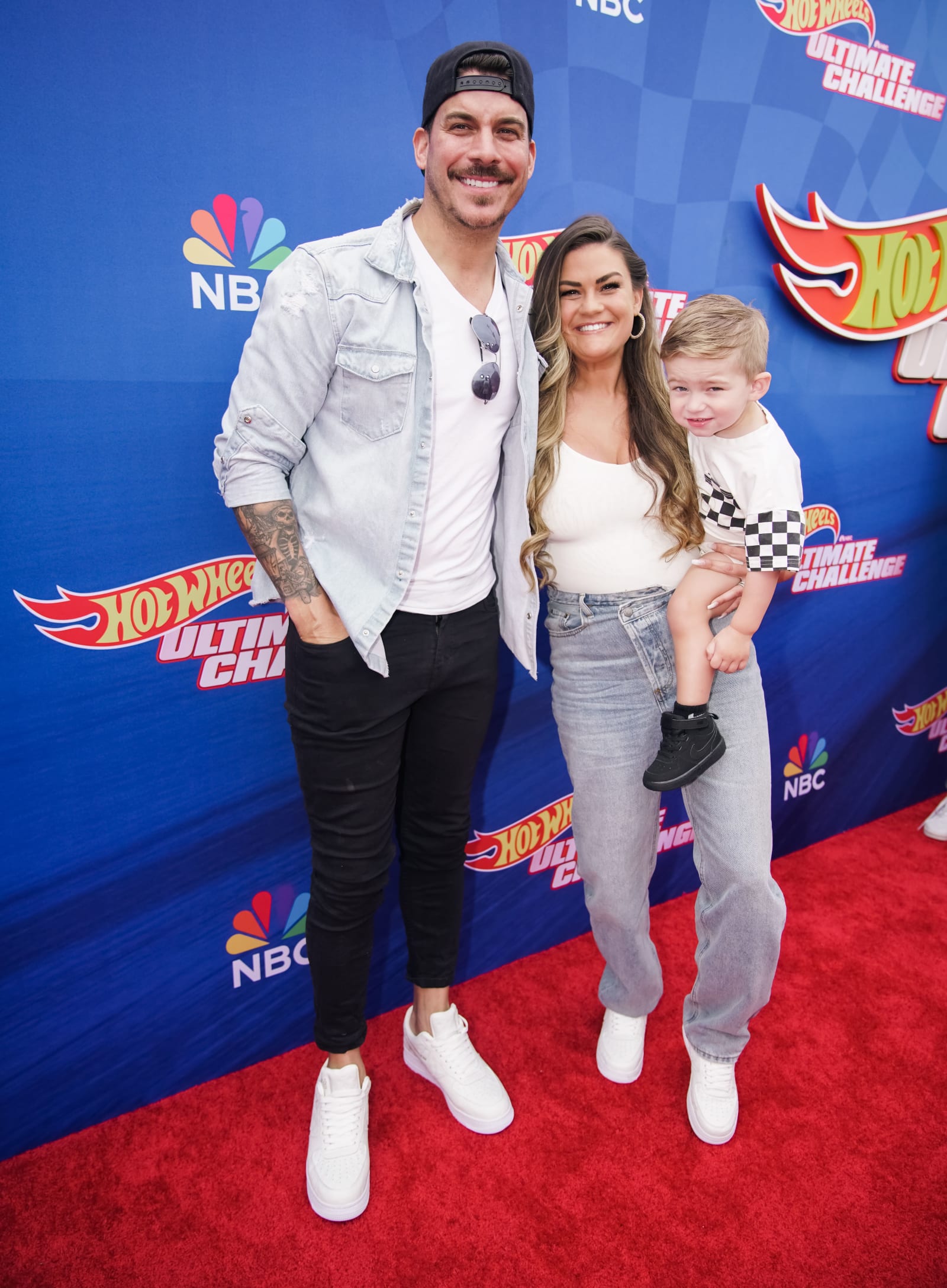 Jax Taylor, Brittany Cartwright and Cruz Michael Cauchi attend Press Event For NBC's