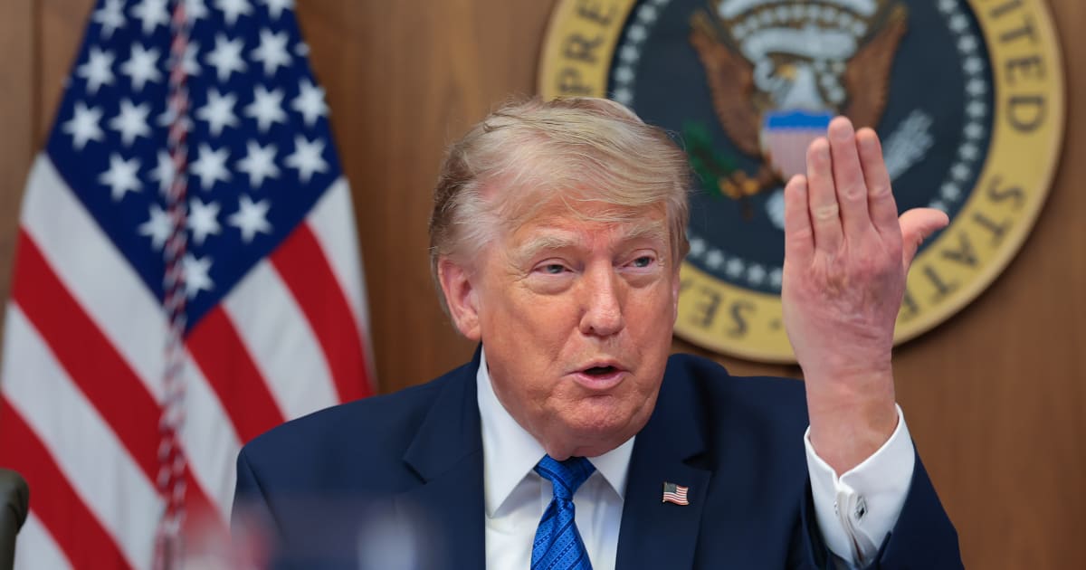 President Donald Trump expressed frustration with the Iranian public, questioning why people have not risen up against their government as the US-Iran conflict continues (Getty Images)