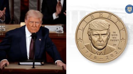 Explained: The legal loophole that put Trump's face on a $1 coin while he's alive