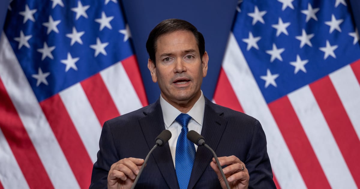 Secretary of State Marco Rubio speaks on February 16, 2026, in Budapes, Hungary (Janos Kummer/Getty Images)