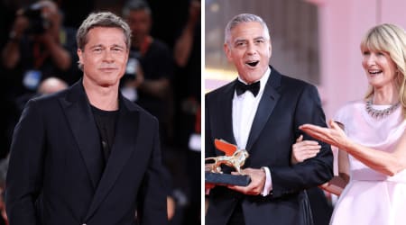 Laura Dern reveals Brad Pitt’s hilarious message for George Clooney at Venice Film Festival