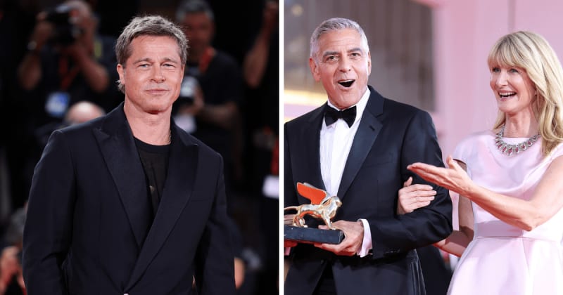 Laura Dern reveals Brad Pitt’s hilarious message for George Clooney at Venice Film Festival