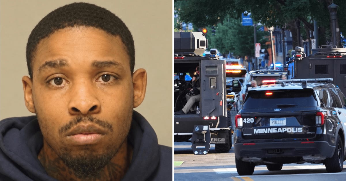 Carlton Johnson II has been identified as the suspect in the September 2 Minneapolis shooting that reportedly left two people dead and six others injured. (@NickSorter/X, AP Photo/Ellen Schmidt)