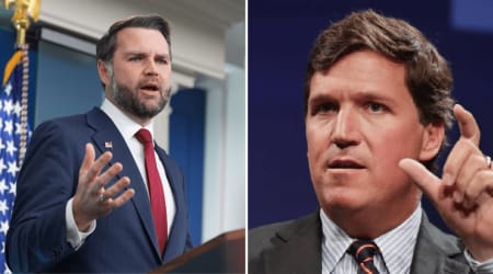 Vance refuses to abandon 'friend' Tucker Carlson but admits he's 'just wrong' about Trump
