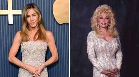 Jennifer Aniston reveals Dolly Parton's inspiring words of wisdom: 'Go catch some rainbows'