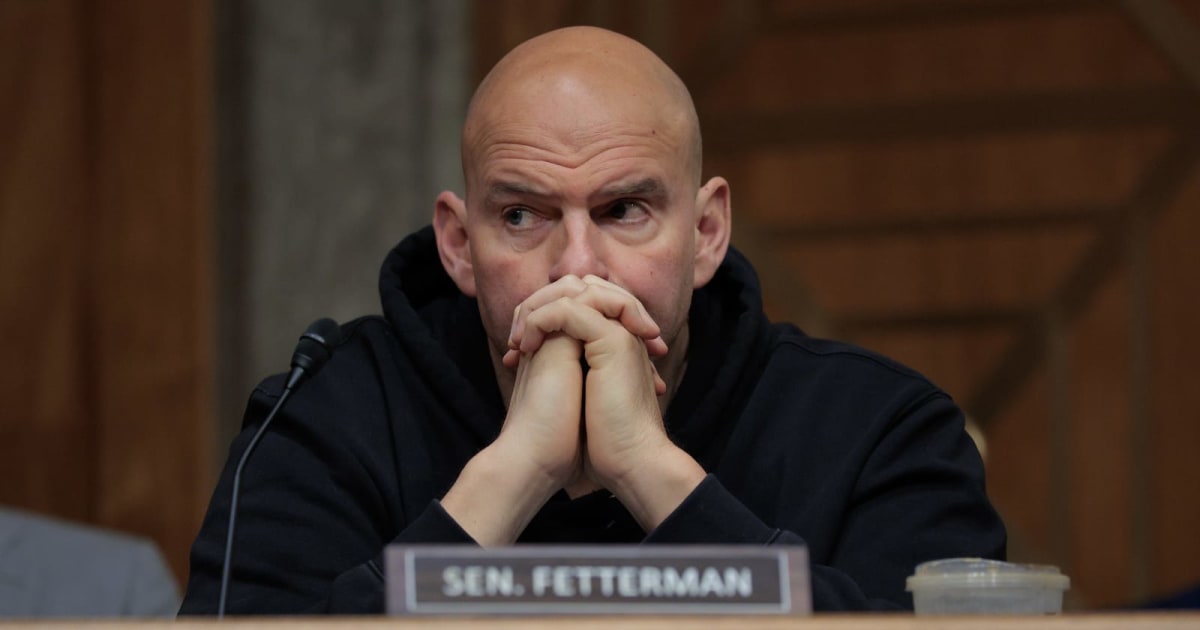 Pennsylvania senator John Fetterman has undergone a sharp political shift since his 2022 election, becoming a prominent Democratic voice on Israel (Chip Somodevilla/Getty Images)