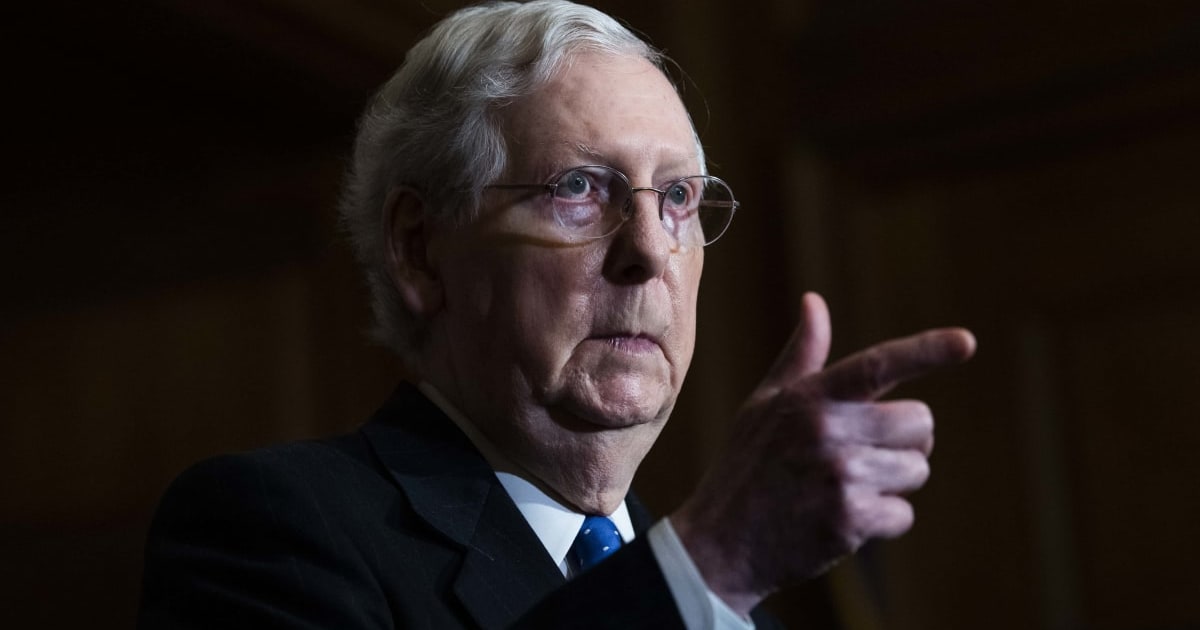 Kentucky Senator Mitch McConnell suffered a fall in June and was later diagnosed with pneumonia (Tom Williams-Pool/Getty Images)