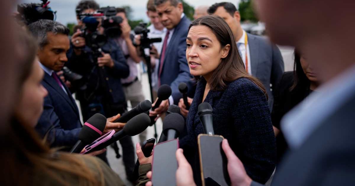 A viral social media post claims Rep. Alexandria Ocasio-Cortez (D-NY) reportedly said that man oppresses man under capitalism, while it's the other way around under socialism (Getty Images)