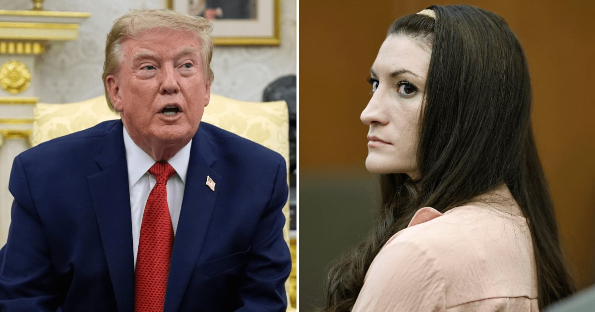 President Donald Trump reacted to the mistrial in Lindsay Clancy’s case, saying he expects her to face another trial over the deaths of her three children (AP Photos)