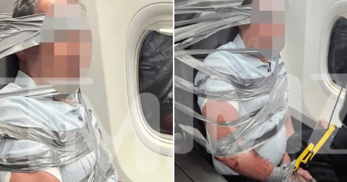 American Airlines Flight 618 was traveling from Dallas Fort Worth International Airport to Newark on Thursday, September 3, when the situation turned physical, according to passenger Richard Olenick (@RT_com/X)